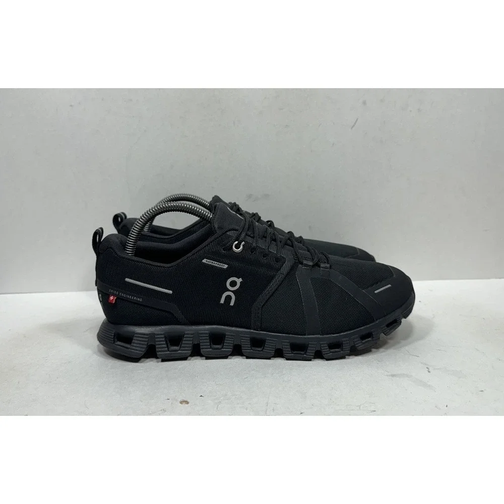 On Cloud 5 Waterproof Women's Size 10 Black Running Shoes Sneakers 59.98838